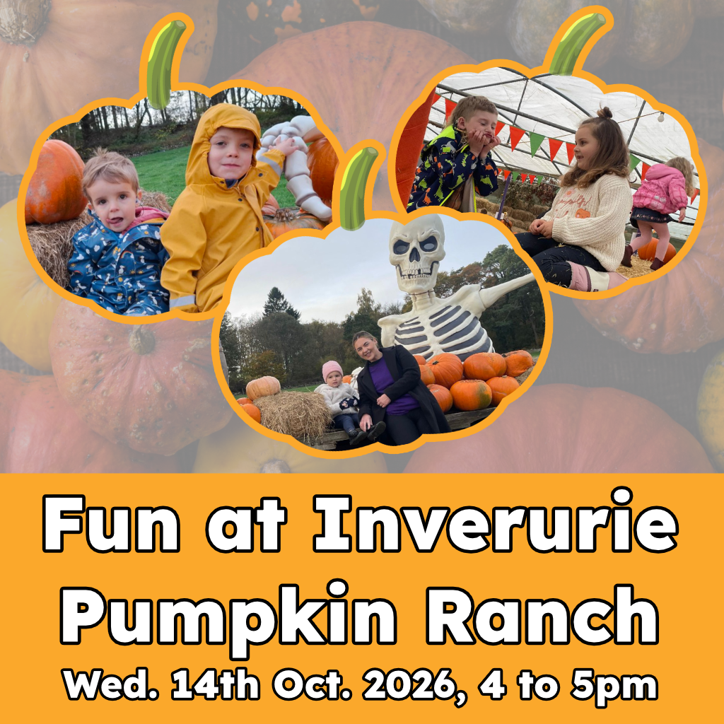 The Pumpkin Ranch 2026 Fun at Inverurie Pumpkin Ranch, Wed. 14th Oct 2026, 4 to 5pm